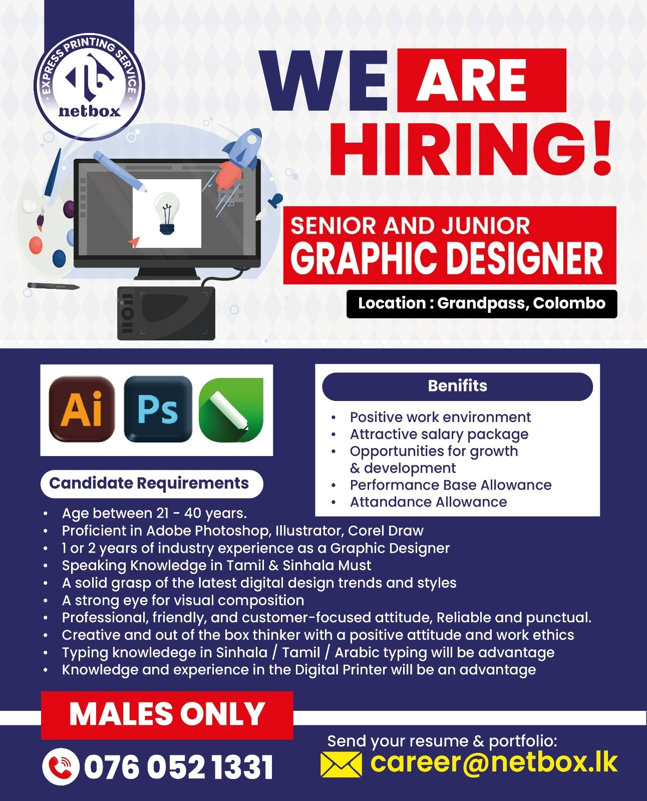 Senior And Junior Graphic Designer